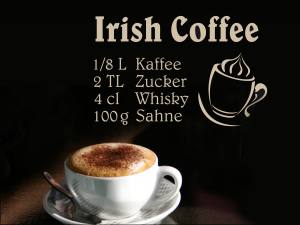 Irish Coffee - Wandtattoo