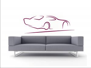 Corvette Sillouette 2215 - Wandaufkleber