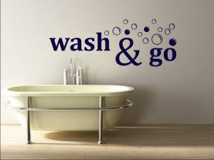 wash & go - Wandaufkleber