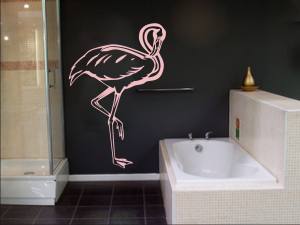 Flamingo 0243 - Wandtattoo