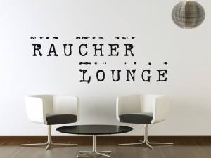 Raucher Lounge  - Wandtattoo