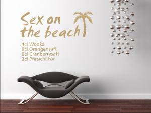 Sex on the beach - Wandaufkleber