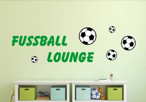 Fussball Lounge 2 - Wandtattoo